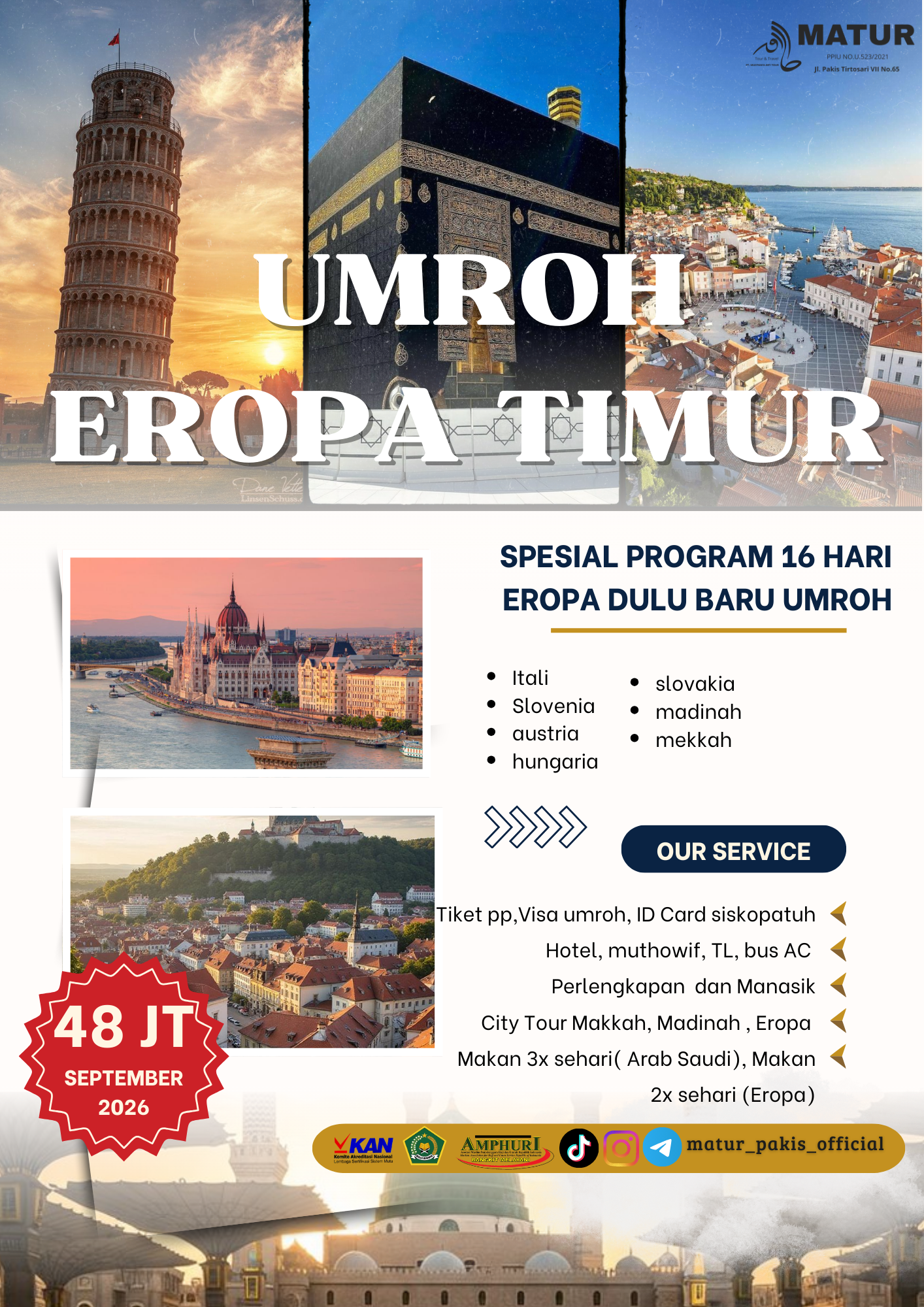 Paket Umroh Eropa Timur-Matur Travel