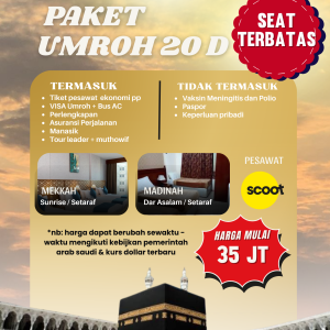 Paket umroh 20 hari - Matur travel