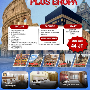 Paket Umroh Plus Eropa-Matur Travel