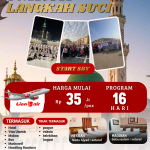 Paket Umroh 16 Hari-Matur Travel