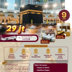 Paket Umroh 9 Hari Jis Atu Ayyam- Matur Travel